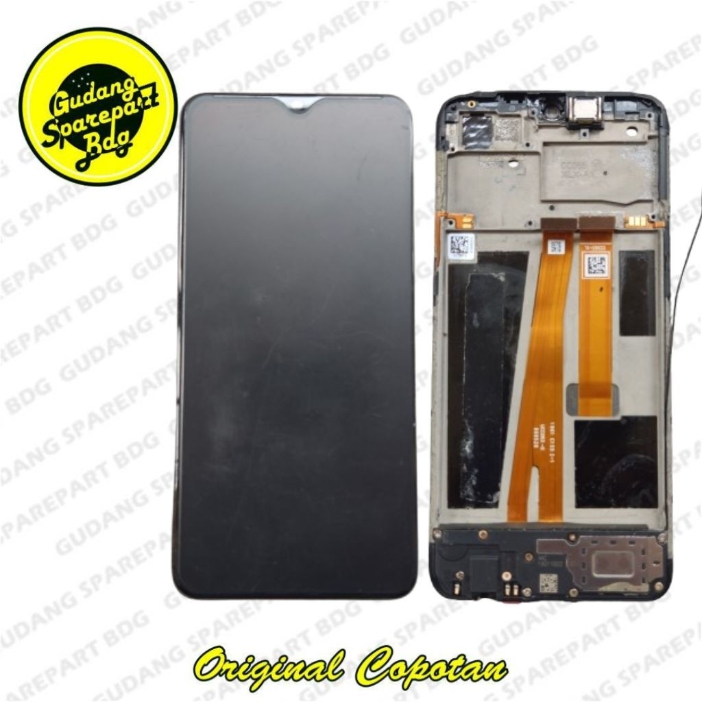 Lcd,Frame Tatakan Lcd Dan Buzzer Oppo A7 Second Copotan