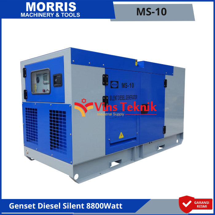 MORRIS MS 10 Mesin Genset Solar Silent Genset Diesel Gerator 11KVA 8800Watt MS10