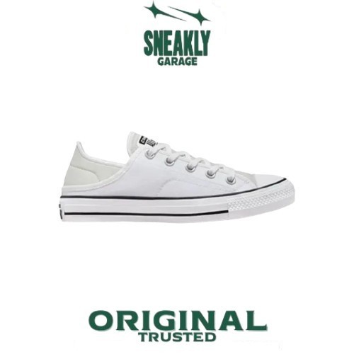 Sepatu Converse Chuck Taylor All Star Crush Heel OX White  Sneakers Unisex