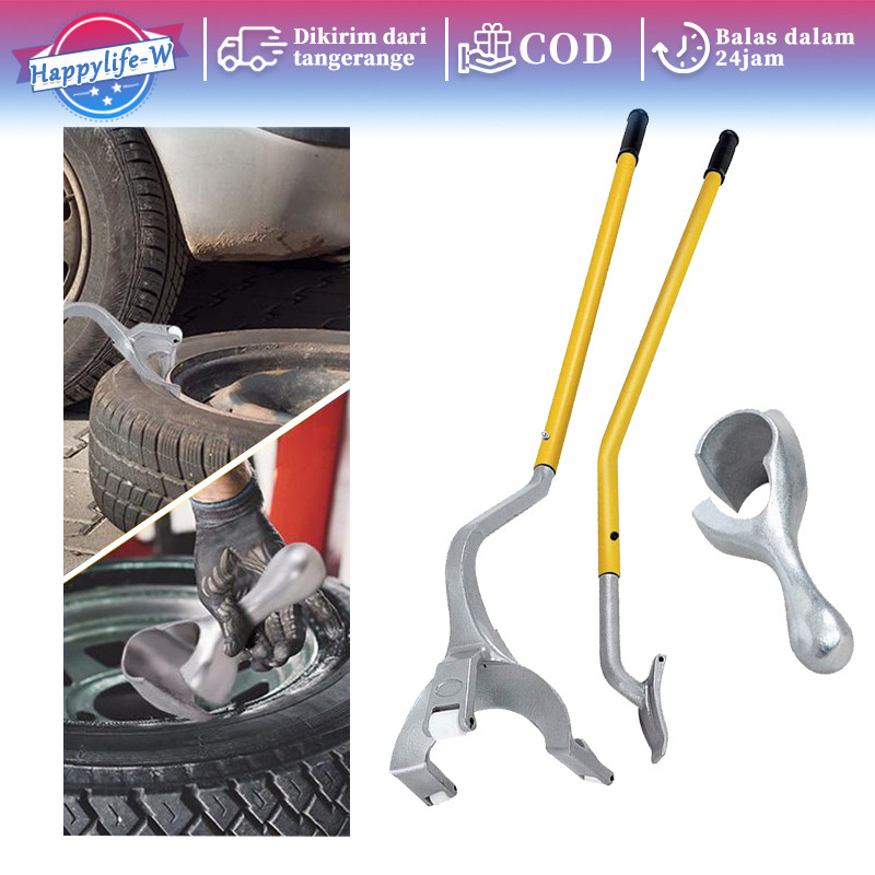 3pcs/Set Alat Bukaan Ban Mobil Manual Alat Bukaan Ban Truk / Bus Memudahkan Pekerjaan Buka Ban Truk 