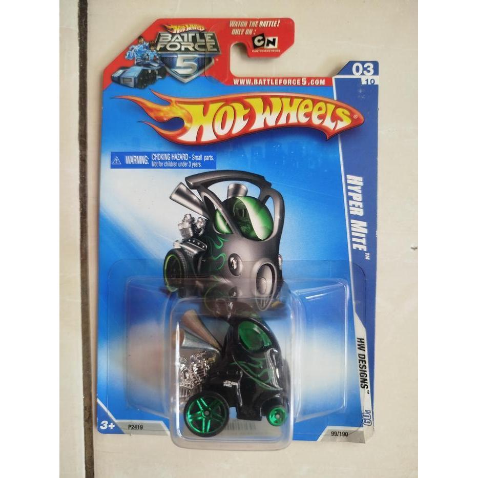 HOTWHEELS HOT WHEELS USA CARD  HYPER MITE P24190819 M G1 BLACK RARE