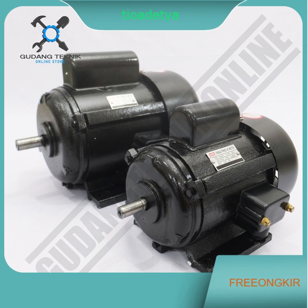 Dinamo Motor Penggerak 2Hp 2P 1Ph 3000Rpm BARTEX - Dinamo Elektro Motor BARTEX 2 Hp 4P 1 Phase 1500R
