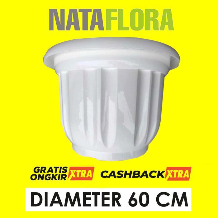 pot tanaman besar 60 cm putih untuk tambulampot / grosir pot jumbo