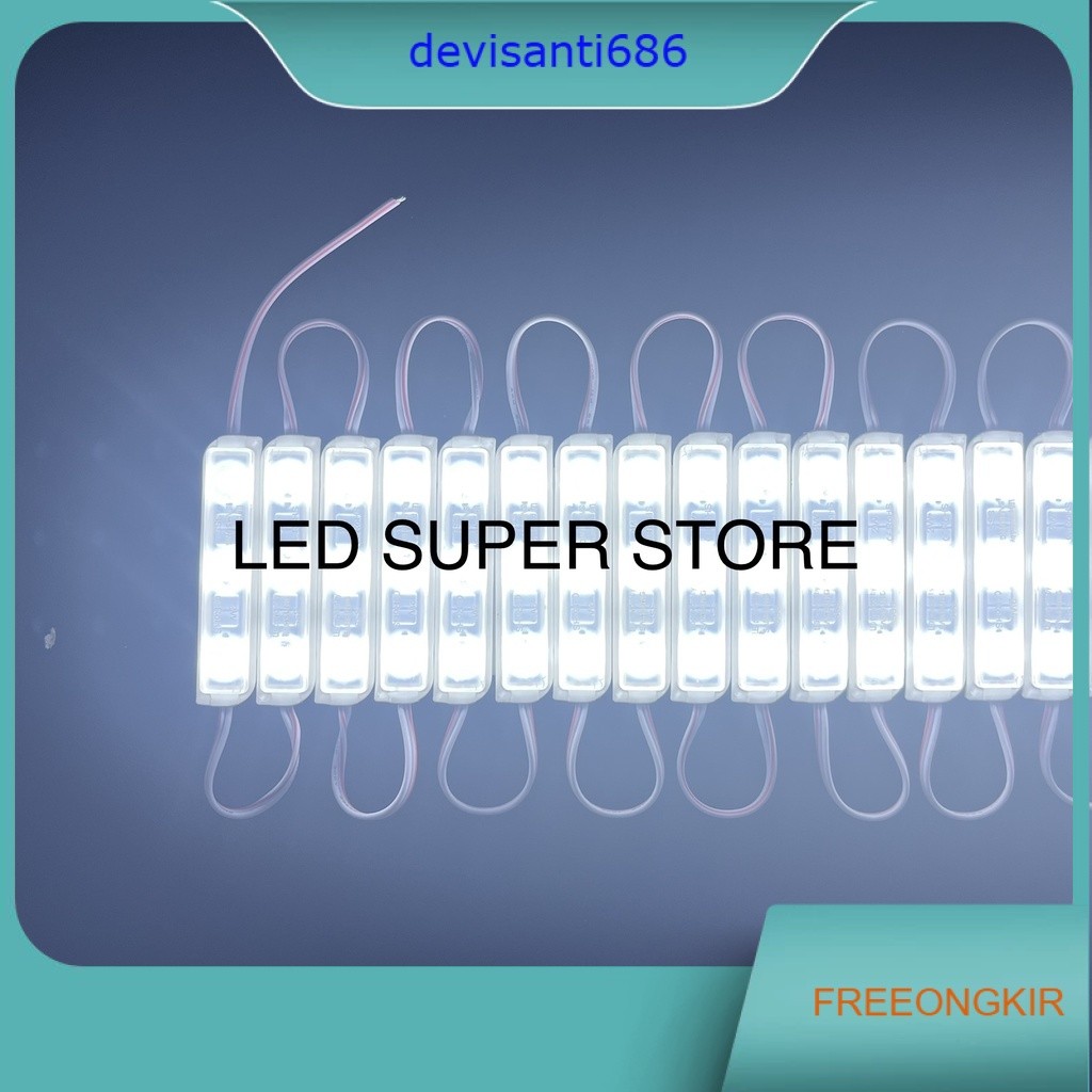 Modul Samsung 3 LED 2 Watt 7818 12V Putih - 100pcs Kelas Super