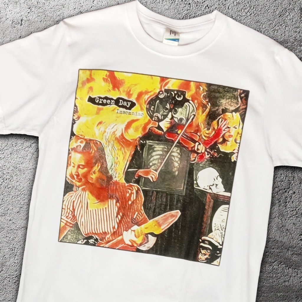 KAOS GREEN DAY - INSOMNIAC ( WHITE )