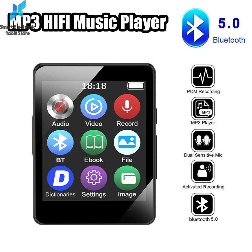 Portable MP3 Player Bluetooth 5.0 Music Stereo Speaker For Walkman Sport Player MP4 Video Player E-b