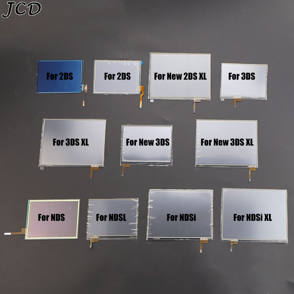 JCD 1Piece Glass Tou Screen Lens gitizer splay Panel Replacement For NDS DS Lite NDSL NDSi XL For 2D