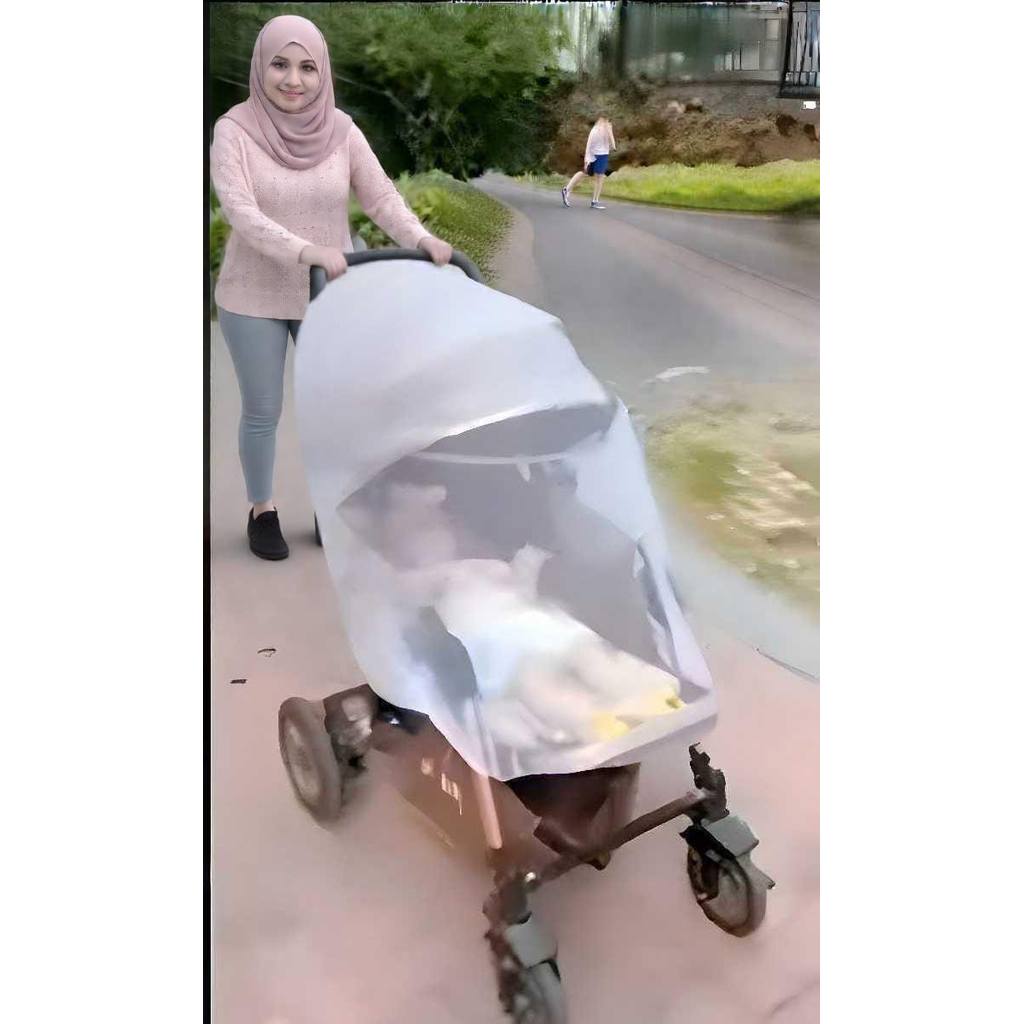 Kelambu Jaring Stroller box bayi kulambu kasur bayi Jala Aman Anti serangga Anti nyamuk untuk Stroll