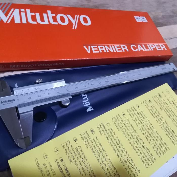 Sigmat mitutoyo 6 inchi - jangka sorong / vernier caliper japan - 0,05