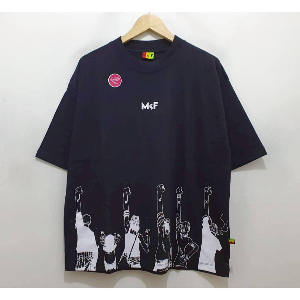 BAJU KAOS T-SHIRT OVERSIZE MOVIE ONE PIECE 3D2Y BLACK