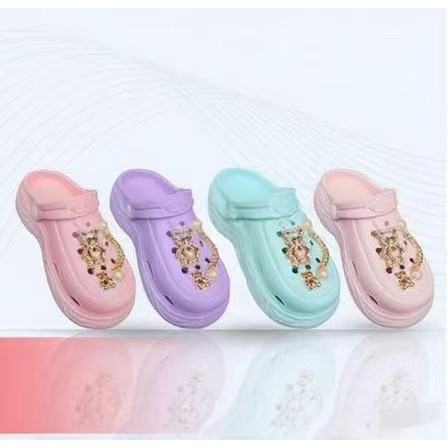 NB002T-1 Terbaru/Sepatu Sendal Slip On Sandal anak perempuan bahan sandal baru anak perempuan untuk 