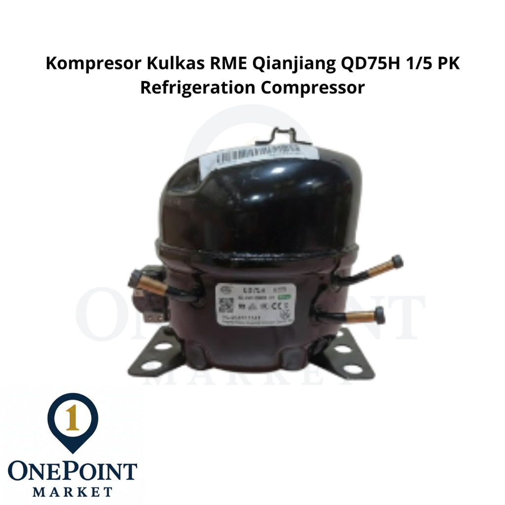 Kompresor Kulkas RME Qianjiang QD75H 1/5 PK Refrigeration Compressor