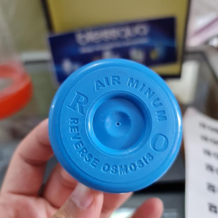 Tutup galon ceglok biru biasa depo air isi ulang