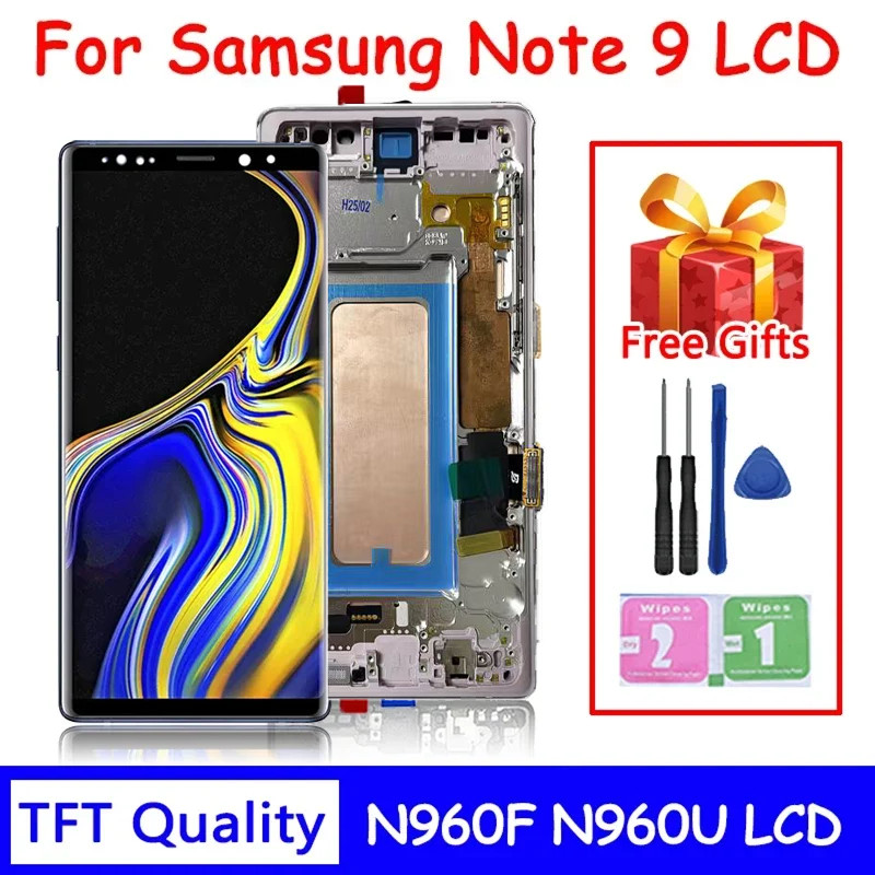 New Note9 LCD For Samsung Note9 LCD splay Tou Screen gitizer Assembly For Samsung Note 9 N960F N960U