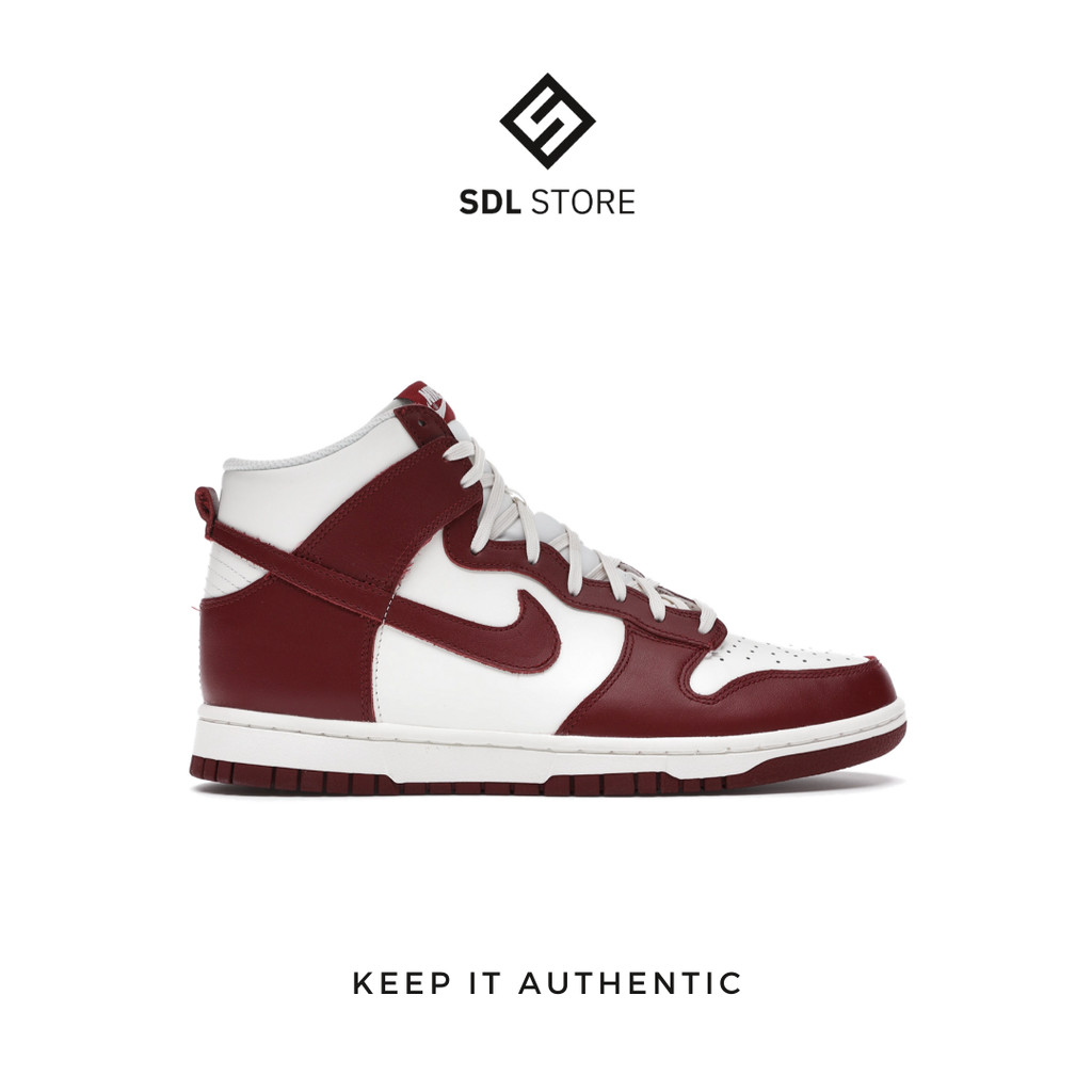 Nike Dunk High Sail Team Red (W)