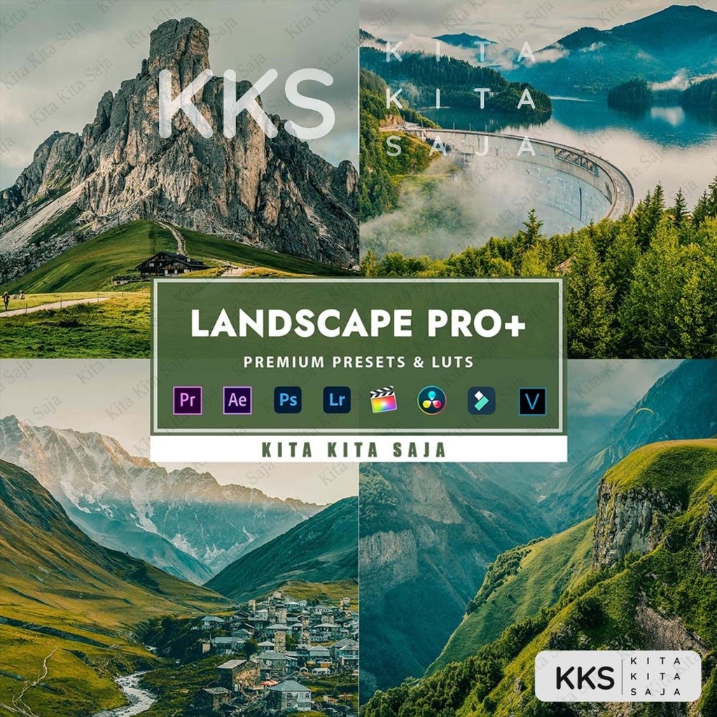 Landscape Pro - Premium Preset Lightroom Foto dan Video LUT LUTs VN Android IOS & PC Premiere Pro Da