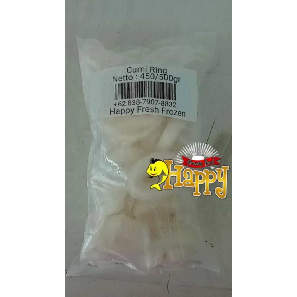 Cumi Ring Beku Frozen 500 gram HFF Cirendeu