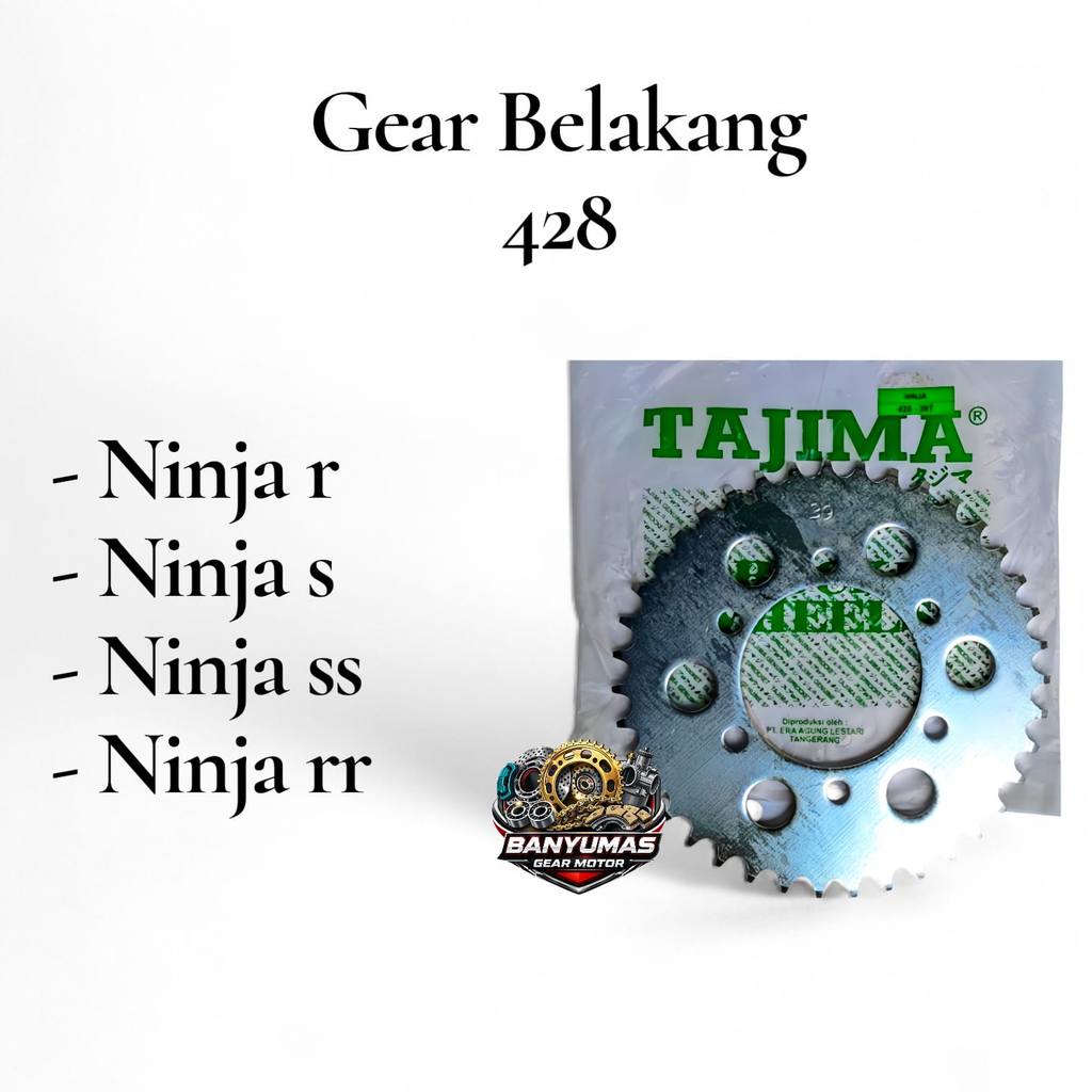 Gear Belakang Ninja R SS RR Kis 428 model SSS
