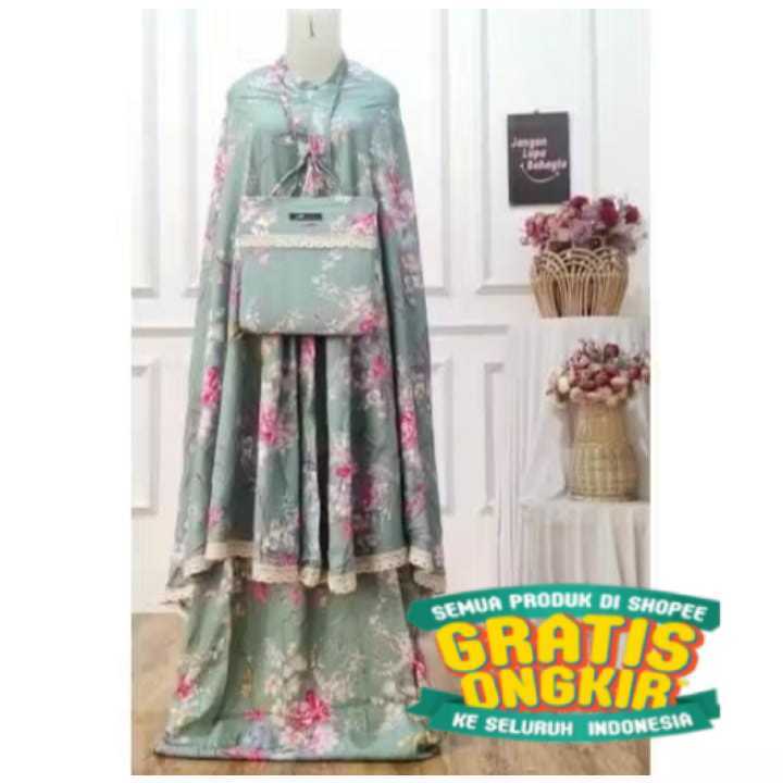 MUKENA SAKURA REMAJA DAN DEWASA // MUKENA MOTIF TERBARU JUMBO XXL //Mukena Bali Motif Bunga Sakura R