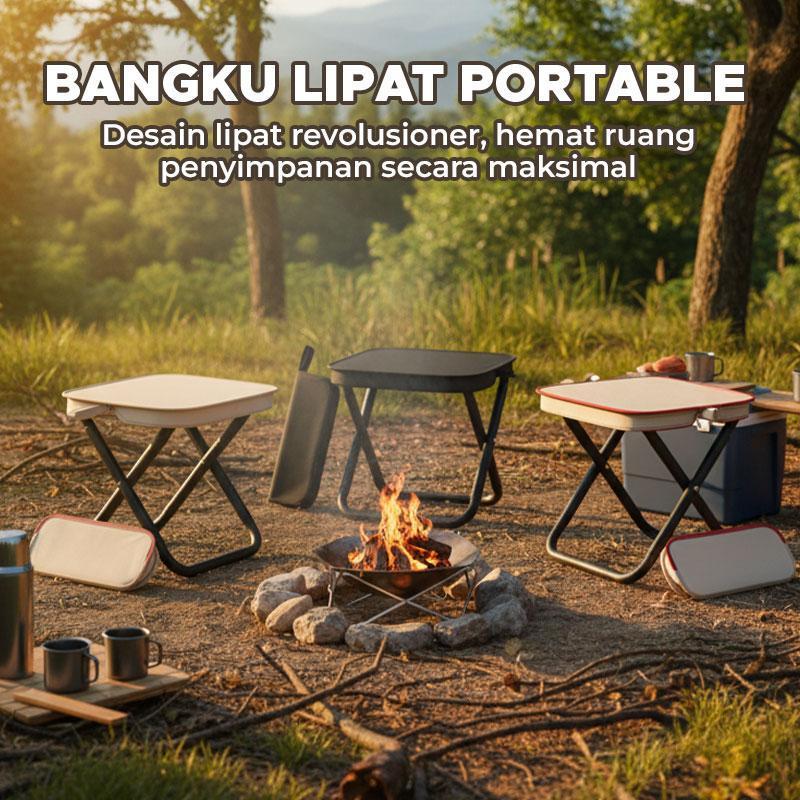 Kursi Lipat Portable: Bangku lipat susun untuk camping, memancing, piknik, ukuran kecil, praktis unt