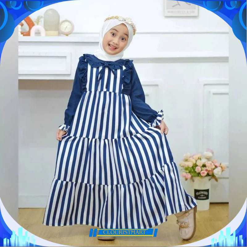 Model Baju Gamis Anak Perempuan & Dewasa 1-16 Tahun Baju Muslim Anak Perempuan Manasik Terbaru 2024 