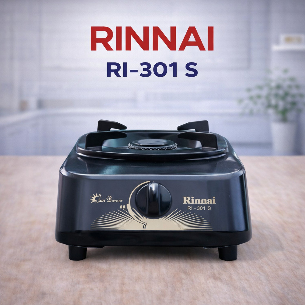 RINNAI : RI-301S KOMPOR GAS 1 TUNGKU RI 301 S SUN BURNER