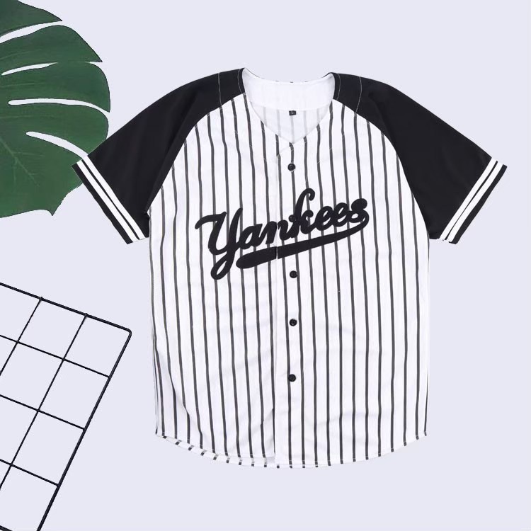 Jersey Baseball Bordir Custom Streetwear Bandung Premium