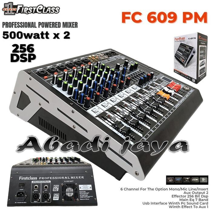 power amplifier firstclass fc609pm / fc 609 pm / fc609 pm 500 watt x 2