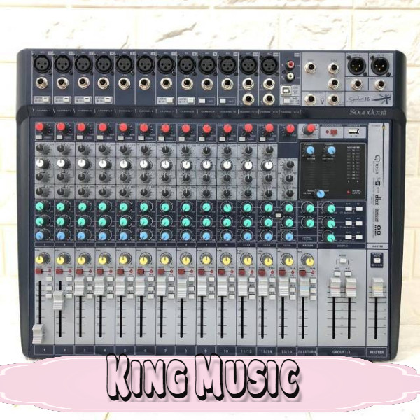 MIXER SOUNDCRAFT SIGNATURE 16 BLUETOOTH 16 CHANNEL GRADE A++