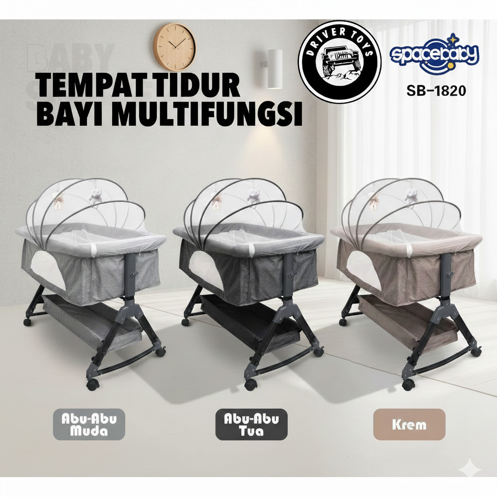 Tempat Tidur Bayi | Tempat Tidur Bayi Set Lengkap | Box Bayi Multifungsi Toys Driver