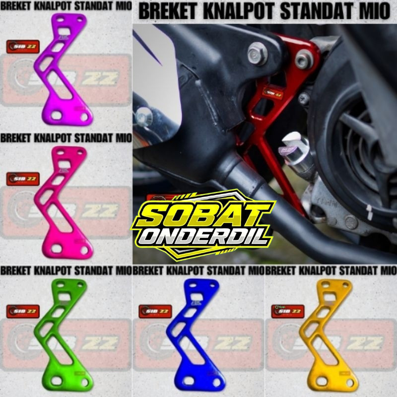 Breket breket knalpot mio karbu karburator model standat standar / Pangkon pangkon knalpot mio karbu