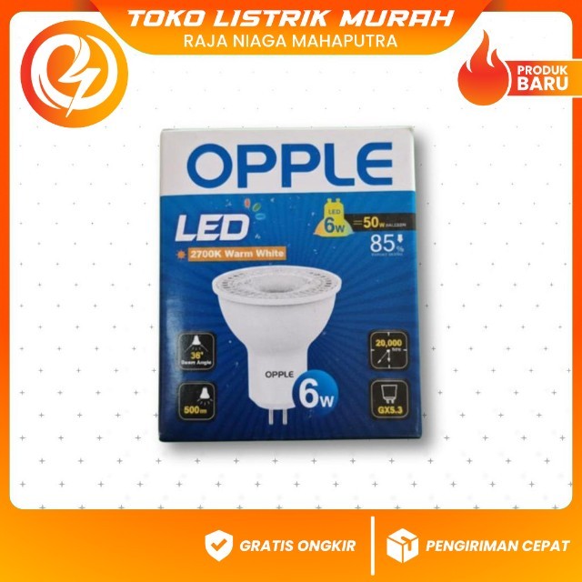 Opple LED MR16 6W 220V – Lampu Spotlight Hemat Energi