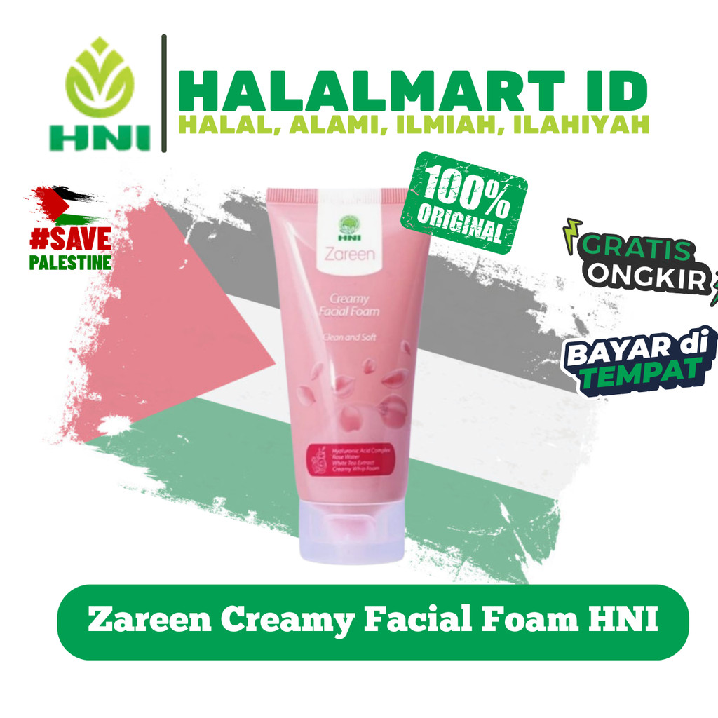 Zareen Creamy Facial Foam HNI 60ml - Sabun Muka Lembap & Glowing