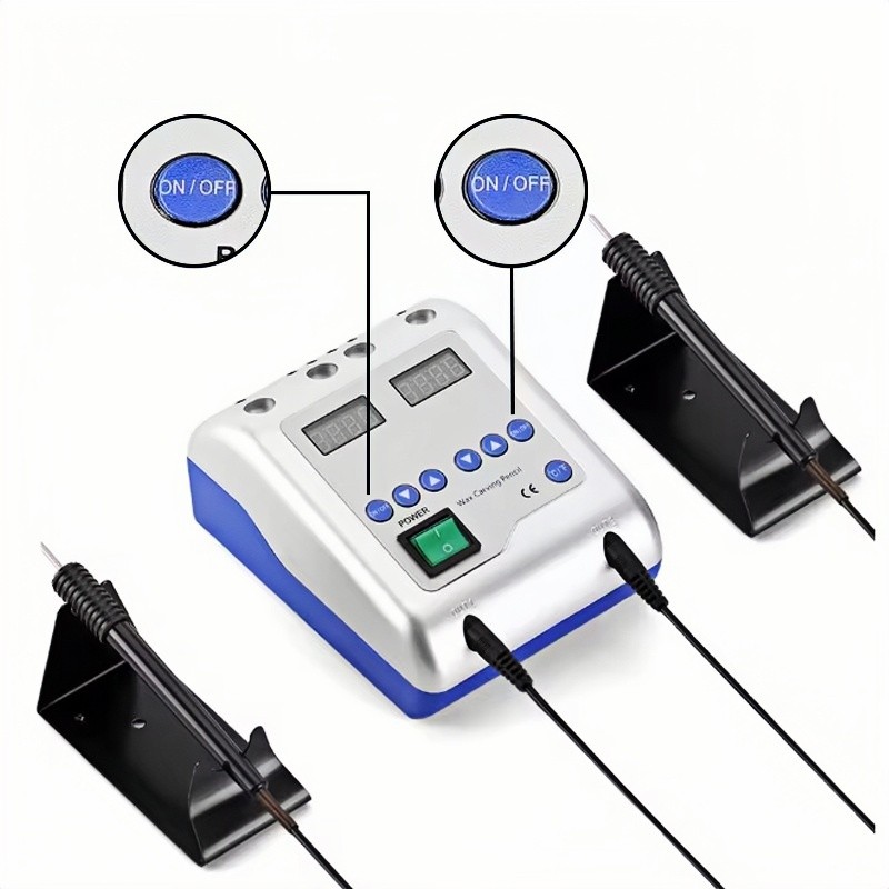 Dental Electric Wax Waxer Carver Conta Double Carving Pen Carving Wax Knife Dental Electric Wax Cari