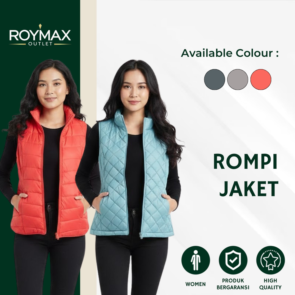 Rompi Jaket J.JILL Outerwear Wanita Bahan Super Nyaman