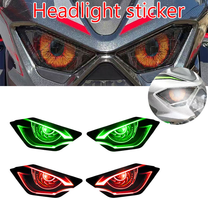 Motorcycle Headlight Stickers Protective Decals Waterproof Head Light Sticker Fit For Z900 Z 900 z90