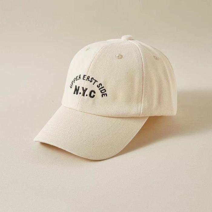KIDLYFE Topi Anak Baseball Laki Cowok Unisex NYC viral di Tiktokshop Bordir - Topi NYC Cream