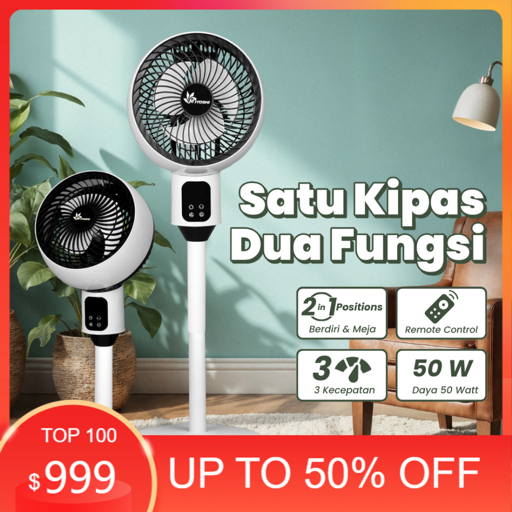 Elektronik MIYOSHI - KIPAS ANGIN REMOT/KIPAS MODERN/KIPAS ANGIN VIRAL/KIPAS ANGIN MINIMALIS/KIPAS AN