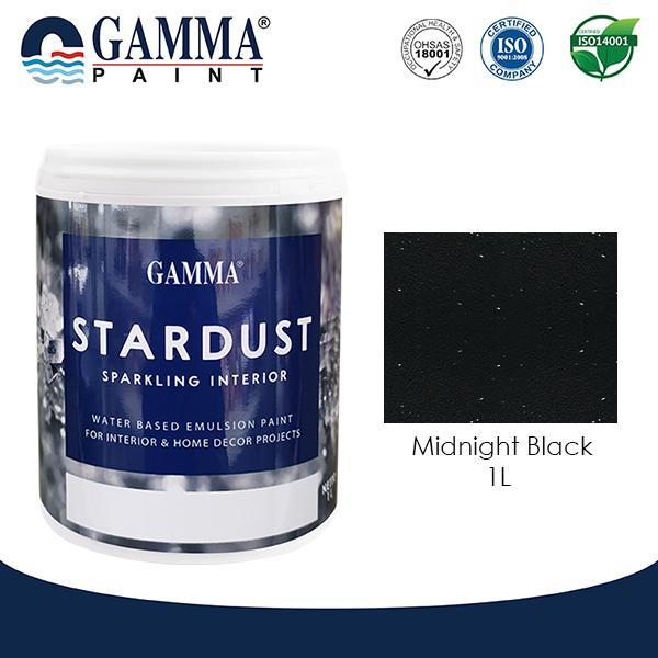 STARDUST 1L - Midnight Black - Cat Tembok Glitter Elegan Menawan