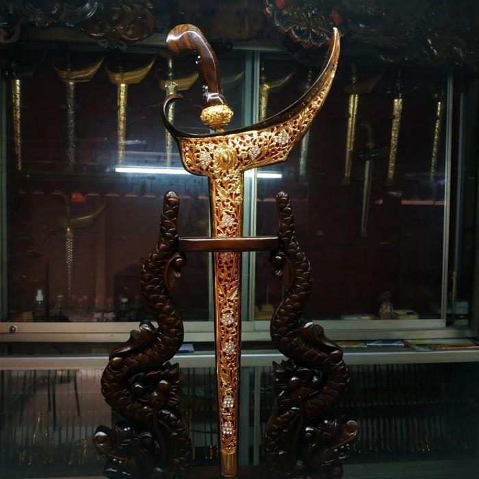 Set Warangka Keris Ladrang Solo Unyeng Unyeng Pendok Topengan Istimewa