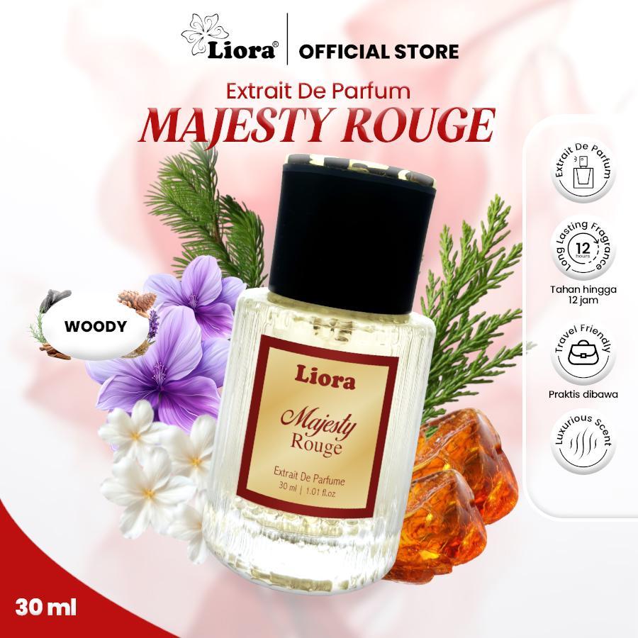 LIORA Rouge Majesty Extrait De Parfume 30ML I Parfum Unisex Premium dengan Aroma Karakter Bold, Clas
