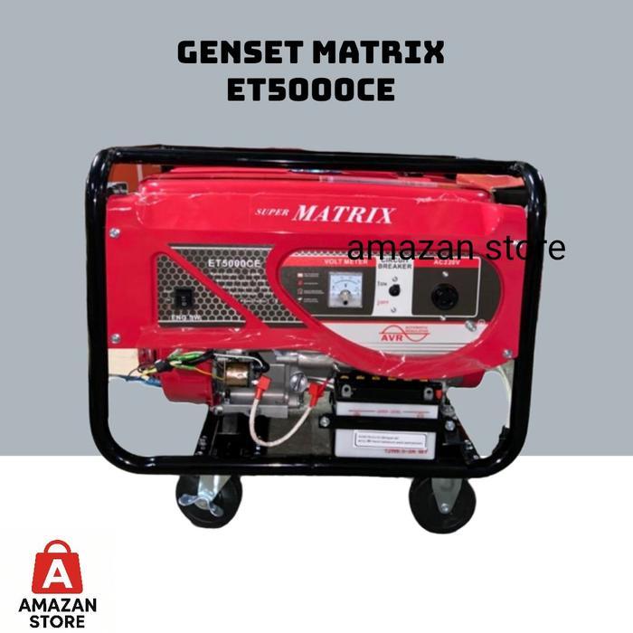 Mesin Genset Super Matrix ET 5000 CE ( 3000 Watt, 1 Phase ) - Genset Bensin Super Matrix