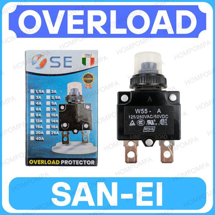 OVERLOAD SANEI 1.5 2 3 4 5 6 7 8 10 12 14 16 18 20 25 40 AMPER WOKEMA W55 ORIGINAL - 3 A