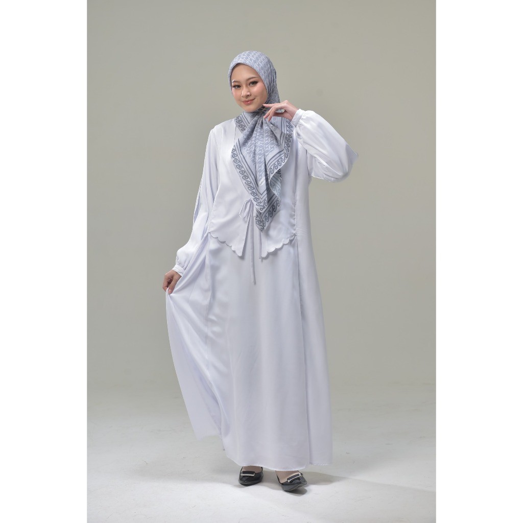 Rabbani - Dresslim Shalfina Gamis Putih Panjang Wanita