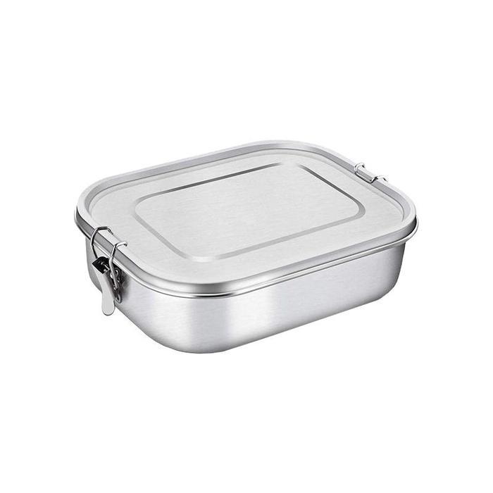 Stainless Steel Lunch Box 1400ml / Kotak Makan Bekal Stainless Sekat Leak Proof (Merk GREATER GOOD) 