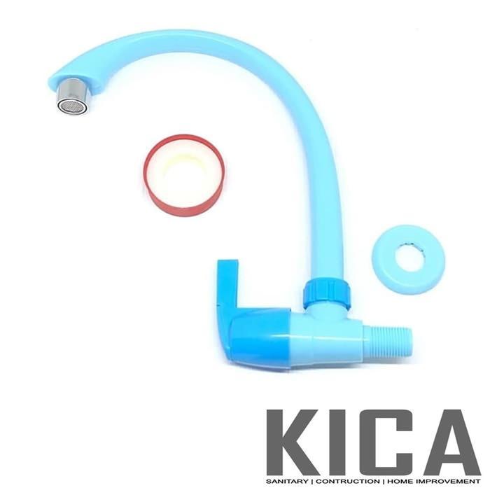 KRAN CUCI PIRING PLASTIK / KERAN DAPUR ANGSA / KRAN AIR PVC GROSIR
