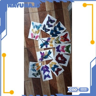 (RO) Souvenir Unik lucu Hiasan Dinding Hiasan Gorden hiasan kulkas bros kupu kupu TERMURAH TERLARIS 