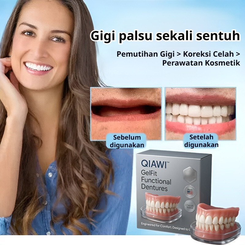 Kirim Dalam 24 Jam [Kuat Tahan 24 Jam] Dental Denture Kit/Gigi Palsu Set/Perawatan Gigi Tiruan/Pemas