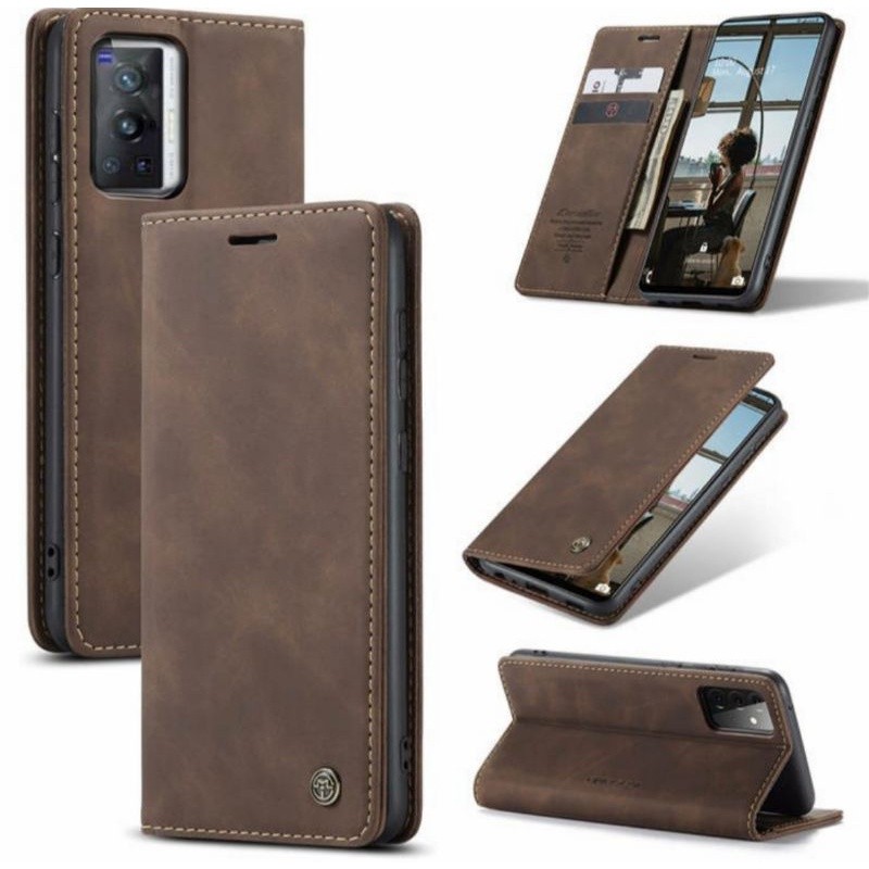 Case Vivo X60 pro / Vivo X60 Flip caseme wallet leather cover sarung dompet kulit lipat