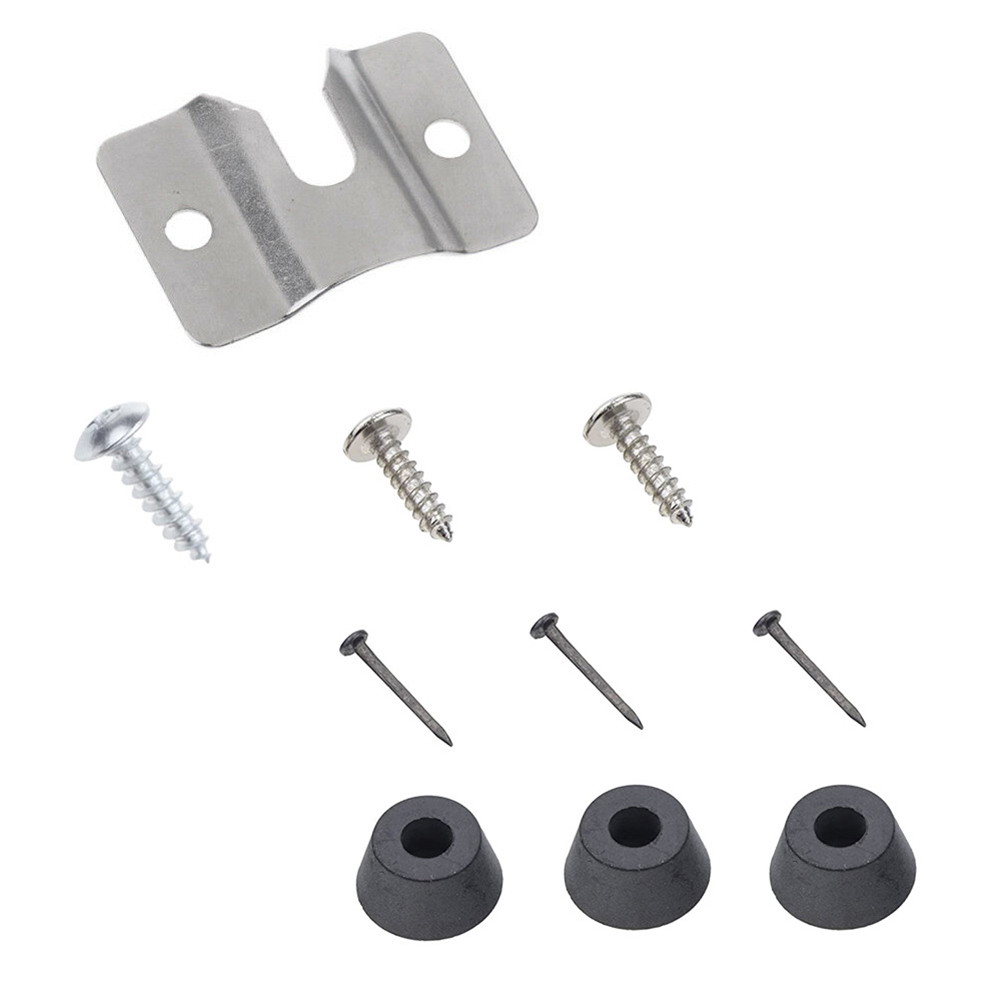 1 Set Dartboard Mounting Bracket Harde Kit with Pads and Screws Wall Bracket Dart Board Hanger Brack